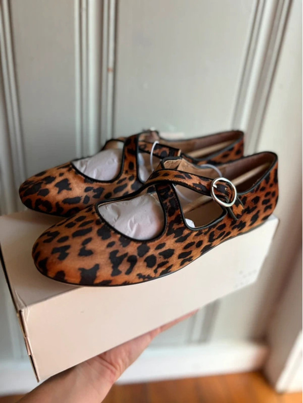 Womens size 8 A New Day Cheetah Ballet Flats New
